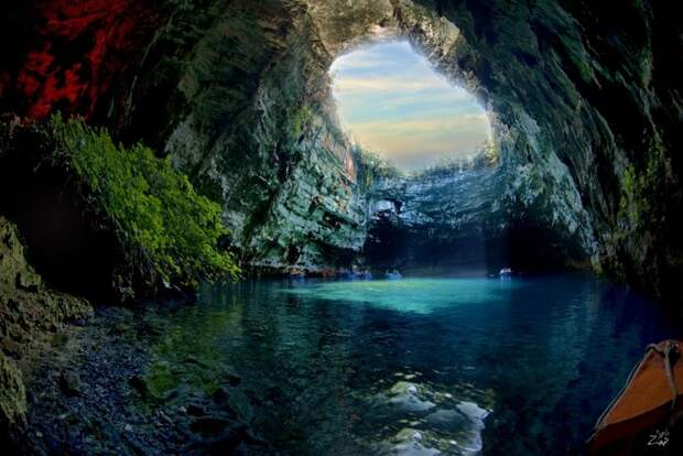Пещера Мелиссани, остров Кефалония, Греция дух, захватывает, красота