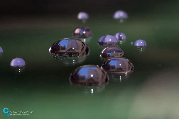 фото города в капле воды 