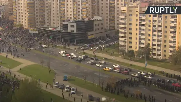 Сторонники оппозиции вышли на акцию протеста в Минске