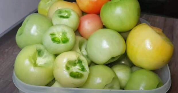 Маринованные зелёные помидоры на зиму. Отличное угощение к любому столу 22