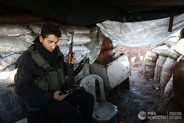 Бойцы Свободной сирийской армии в районе Африна Бойцы Свободной сирийской армии в районе Африна