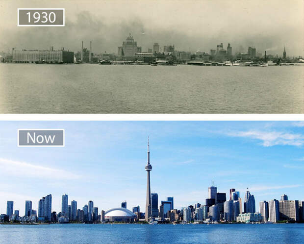 Торонто в 30-х годах и теперь.