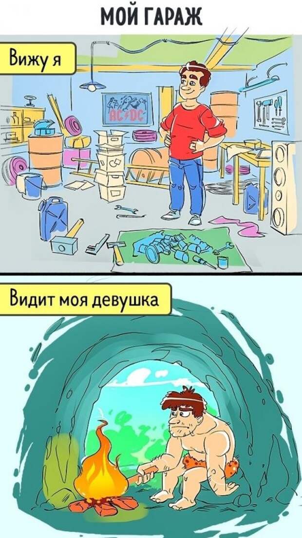 Мир глазами мужчин и женщин (12 фото)