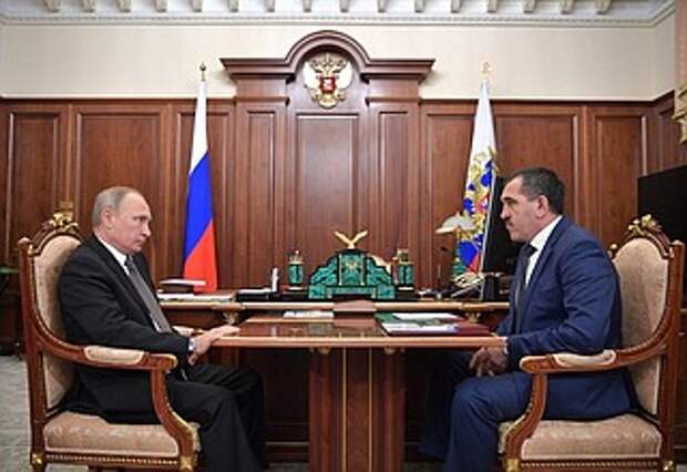 Рабочая встреча с главой Ингушетии Юнус-Беком Евкуровым