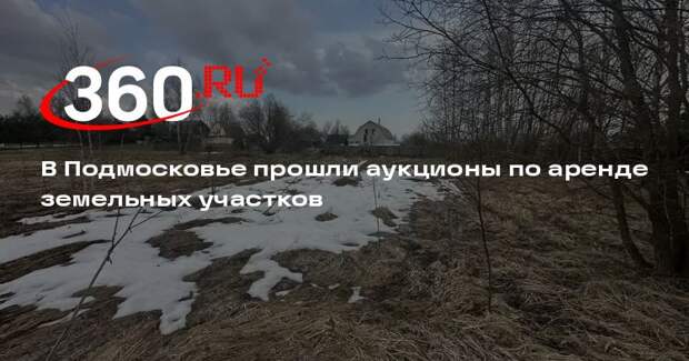 В Подмосковье прошли аукционы по аренде земельных участков