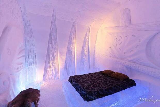 Icehotel04 Волшебный ледяной отель в Канаде по мотивам произведения Жюля Верна