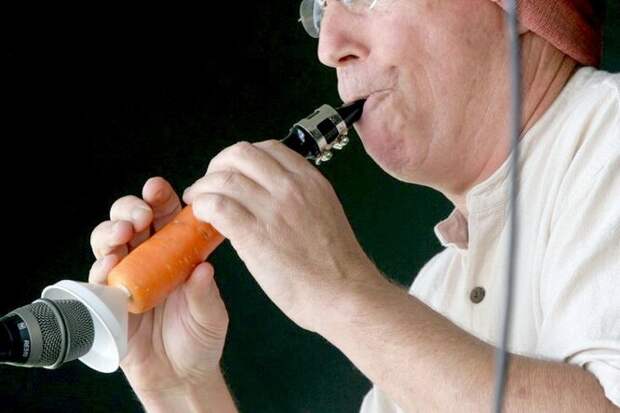 Как сделать музыкальный инструмент из... моркови