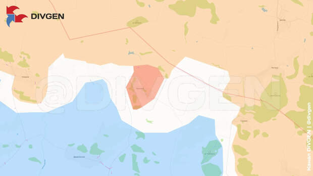Карта СВО на 25 октября 2025 года. Армия России освободила Бологовку на границе с Белгородской областью. Фото © Telegram / DIVGEN Карта СВО