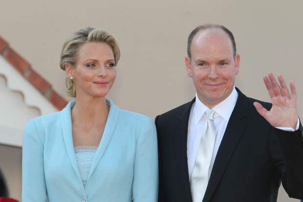 Княгина Шарлен и князь Альбер II