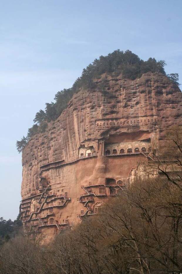 Гроты Майцзишань Maijishan Grottoes 2 Гроты Майцзишань