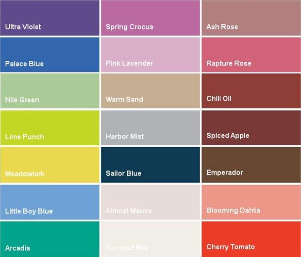 Pantone: 21 оттенок весна/лета 2018