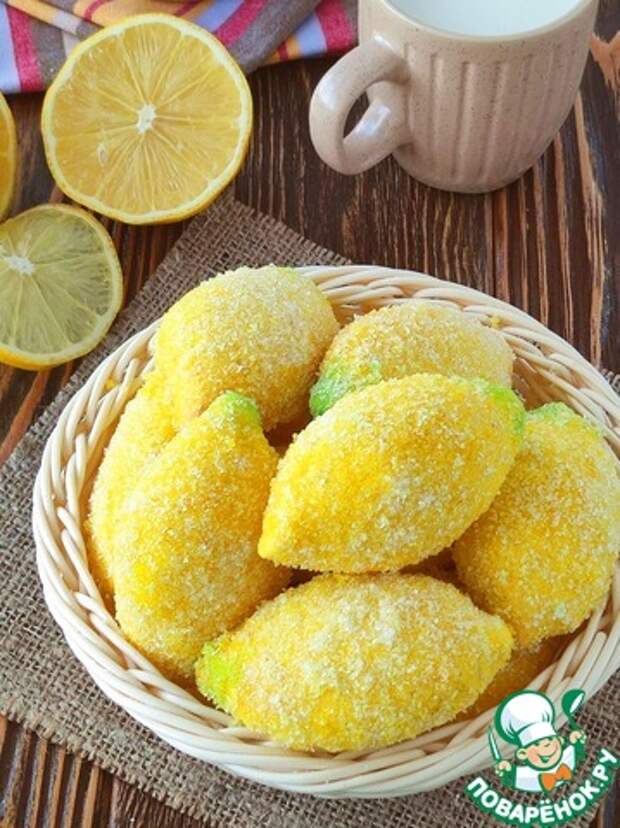 Печенье "Лимончики" с апельсиновым джемом