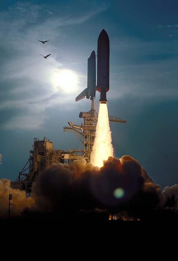 9 сентября 1994 года. Старт шаттла «Дискавери». (NASA on The Commons)
