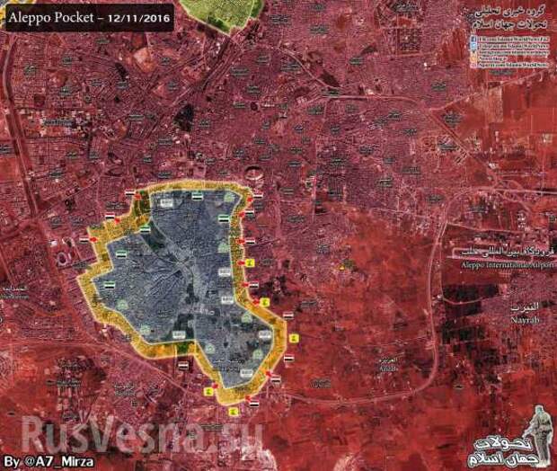 СРОЧНО: Алеппо возьмут за 48 часов, «Тигры» освобождают еще несколько районов (+ВИДЕО, КАРТА) | Русская весна