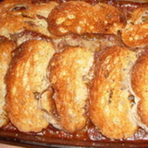 Итальянский пирог с курицей и кабачком