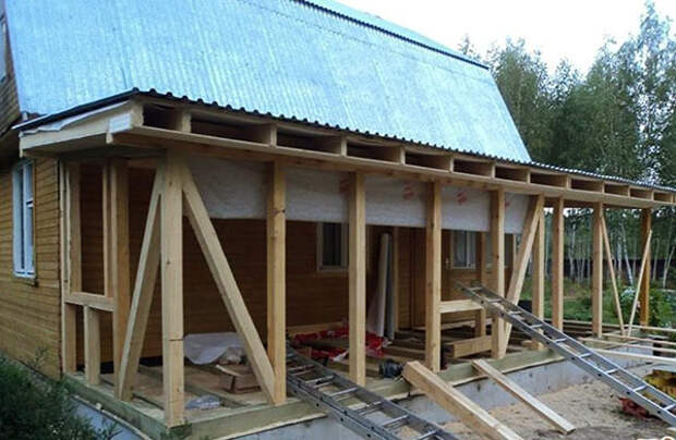 строительство веранды