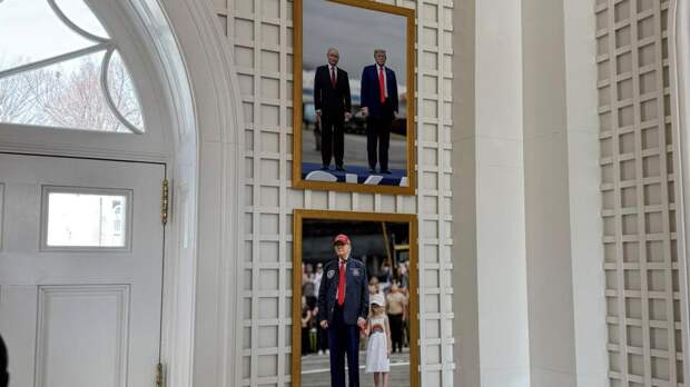 В Белом доме разместили фото с Путиным и Трампом на саммите на Аляске