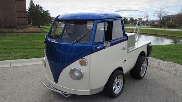 Очень мощный грузовичок, созданный из минивэн Volkswagen T1
