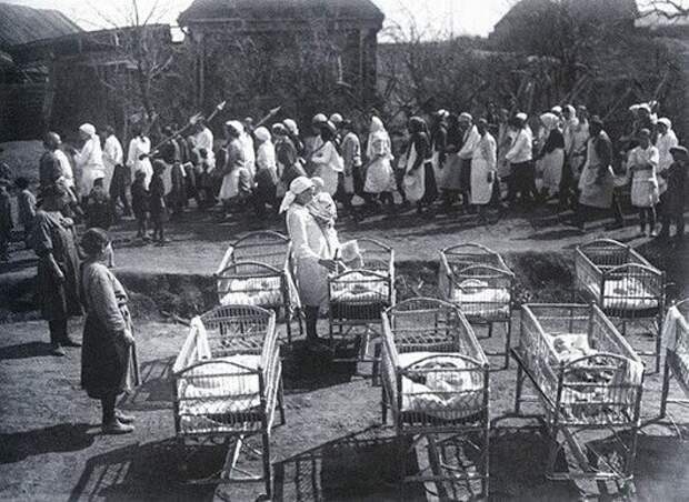 Первые ясли в колхозе «Новая жизнь» 1931 г. СССР, история, фото