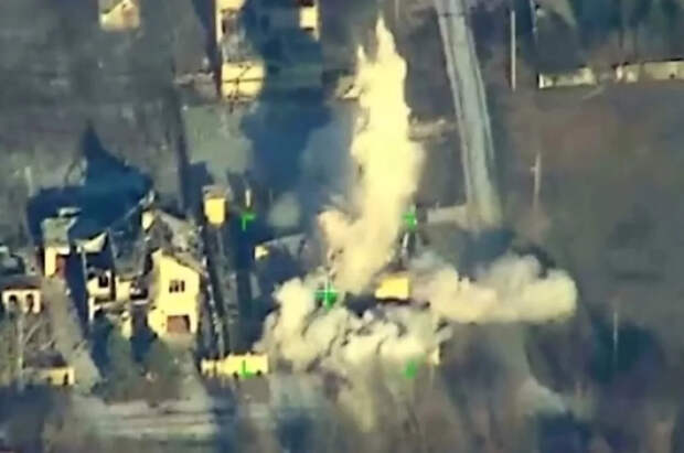 Управляемый снаряд разнес пункт дислокации боевиков ВСУ под Константиновкой