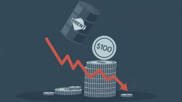 Цена нефти Brent опустились ниже $100 за баррель