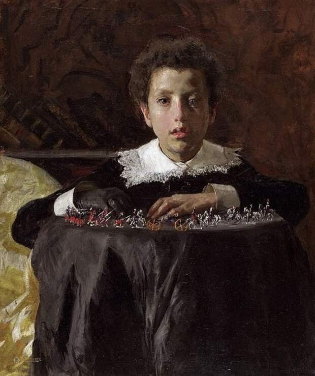 художник Антонио Манчини (Antonio Mancini) картины – 06