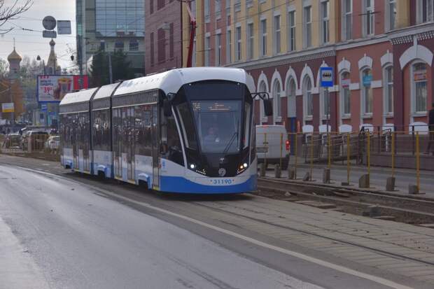 Маршрут трамвая в Строгине стал одним из самых популярных в городе