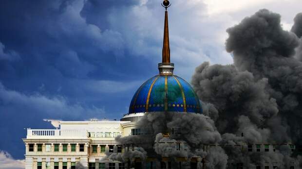 Дом Правительства в чёрном дыму. Казахстан становится оранжевым – прямая трансляция