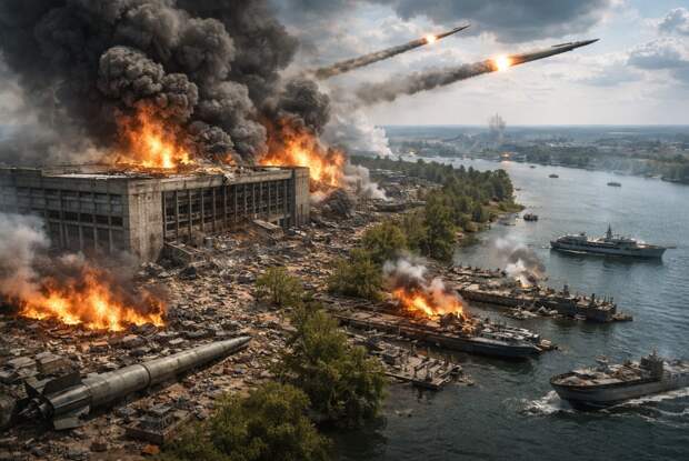 ВС России нанесли удар по ракетному объекту ЮМЗ и позициям ВСУ у Дуная