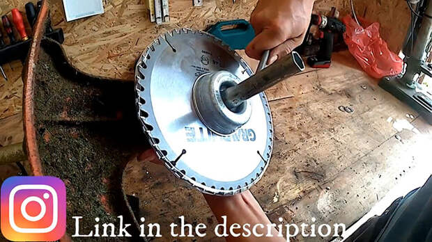 Как установить пильный диск на триммер