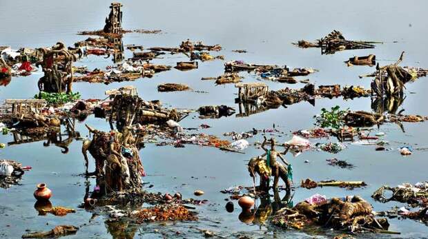 Река Ямуна, Индия загрязнение окружающей среды, реки, фото, экология