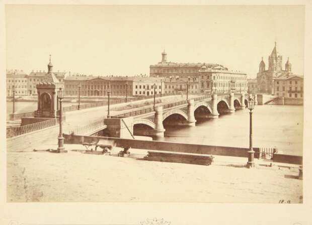Николаевский мост в Санкт-Петербурге. 1870-е гг.