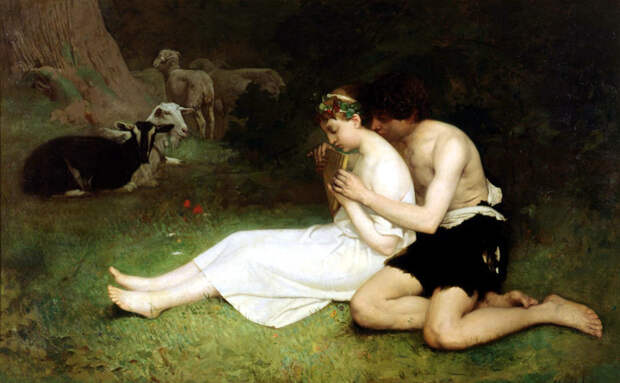 Jehan-George Vibert 1840-1902 Daphnis and Chloe 1866 (700x432, 92Kb)