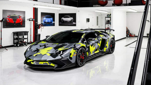 Для Lamborghini Aventador придумали «бычий камуфляж»