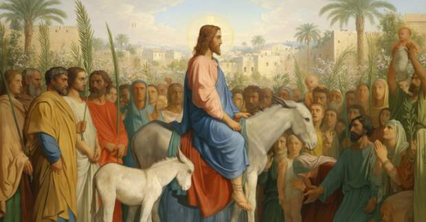 Символика въезда Иисуса в Иерусалим на осле и что это значит