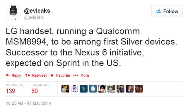 One of the first Android Silver devices is rumored to be an LG handset made exclusively for Sprint