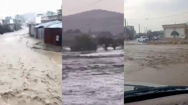 Вода на улицах в Систан и Белуджистан (юго-восток Ирана; 9 июля) и в провинции Фарс 12 июля