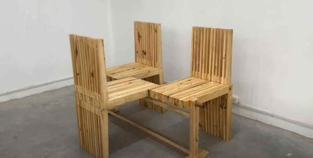 Мебель-трансформер для дачи. 4 варианта использования: скамейка, стулья «на троих», два кресла со столом и просто журнальный столик