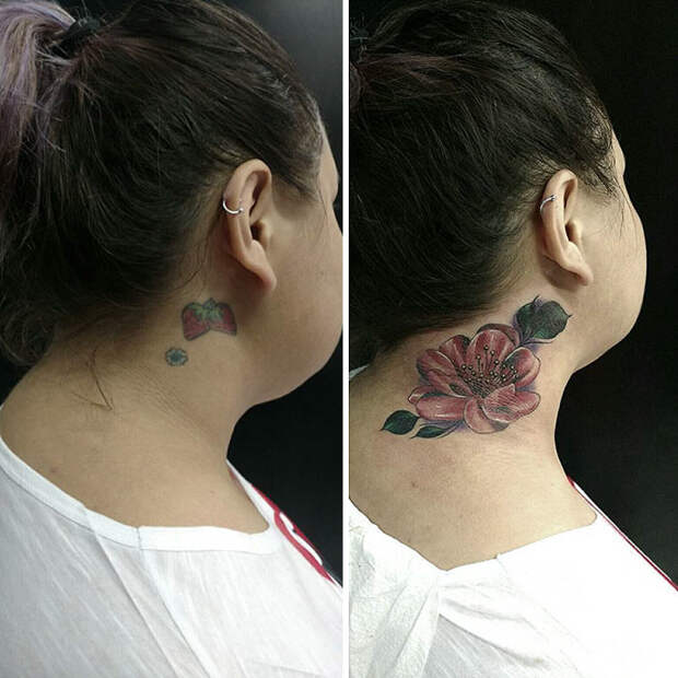 70 примеров тату-перекрытия, доказывающих, что от ошибки молодости можно избавиться перекрытие, пример, татуировка