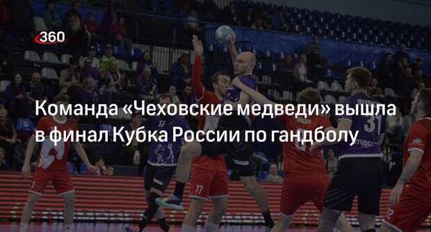 Команда «Чеховские медведи» вышла в финал Кубка России по гандболу