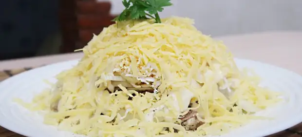 Мясной салат