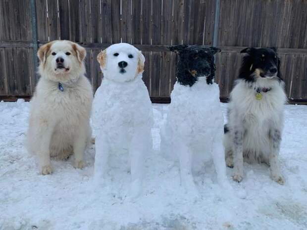 creative snowman