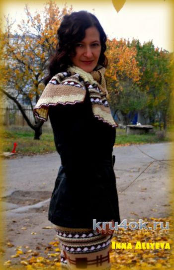 Шарфы вязаные крючком