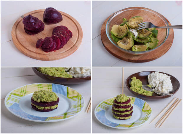 закуска свекольные елочки