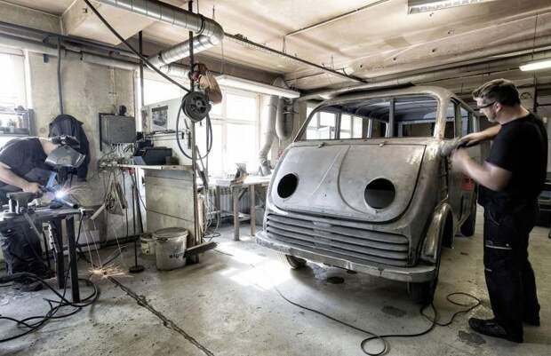 Audi восстановила электромобиль 1956 года Schnellaster, audi, dkw, электромобиль
