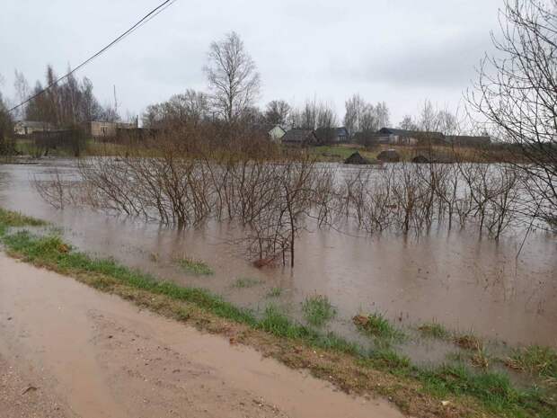 В Тверской области водный поток разрушил дороги