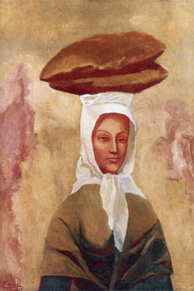 Пабло Пикассо, «Женщина, несущая хлеб», 1906 г.