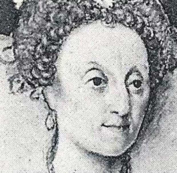 ИСААК ОЛИВЕР Портрет Елизаветы I. 1592. Фрагмент