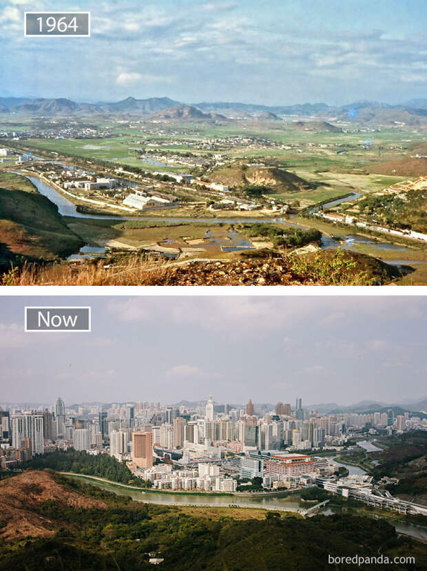 Shenzen, China - 1964 And Now