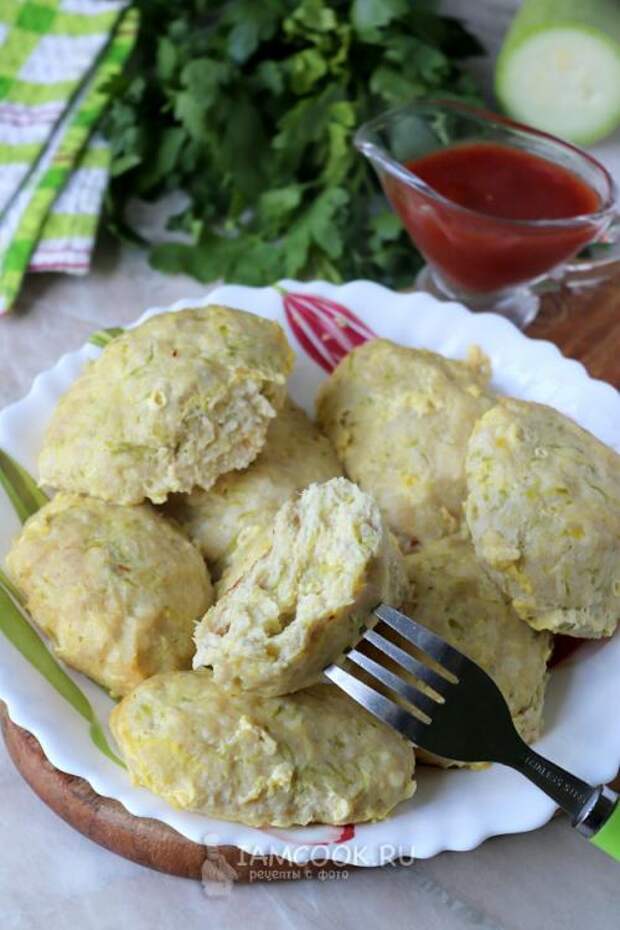 ПП куриные котлетки с кабачком в духовке.. Куриные котлеты с кабачком в духовке 08
